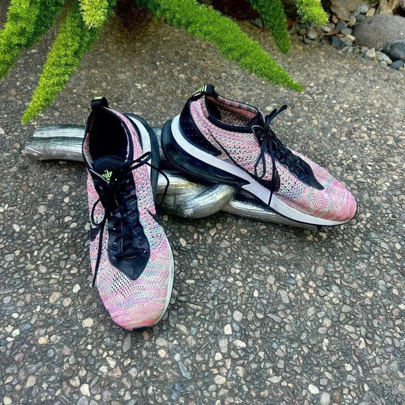 Nike Air Max Flyknit Racer Multicolor Soccer Sneakers Size 10 - Picture 1 of 9